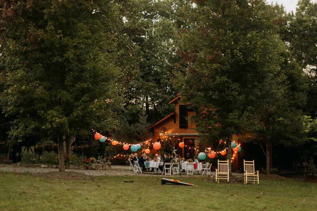 Decorations for an airbnb wedding