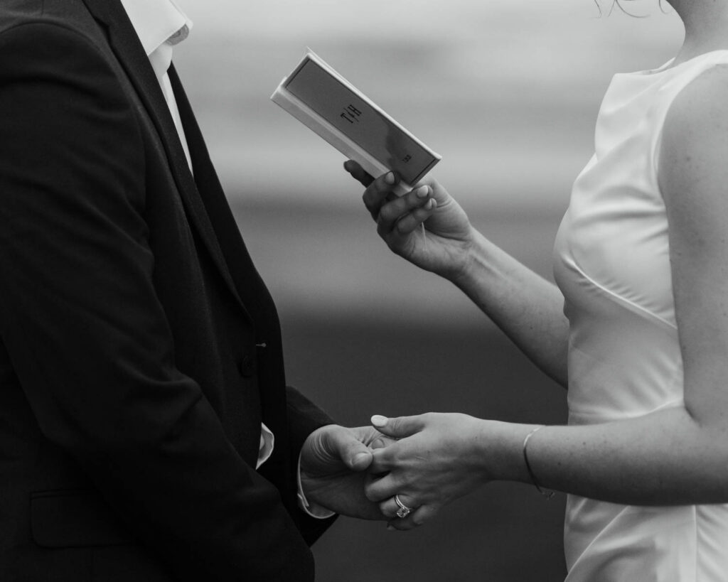 Stokksnes elopement ceremony